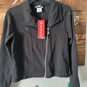 American Girl Black Zippered Kids Blazer NWT